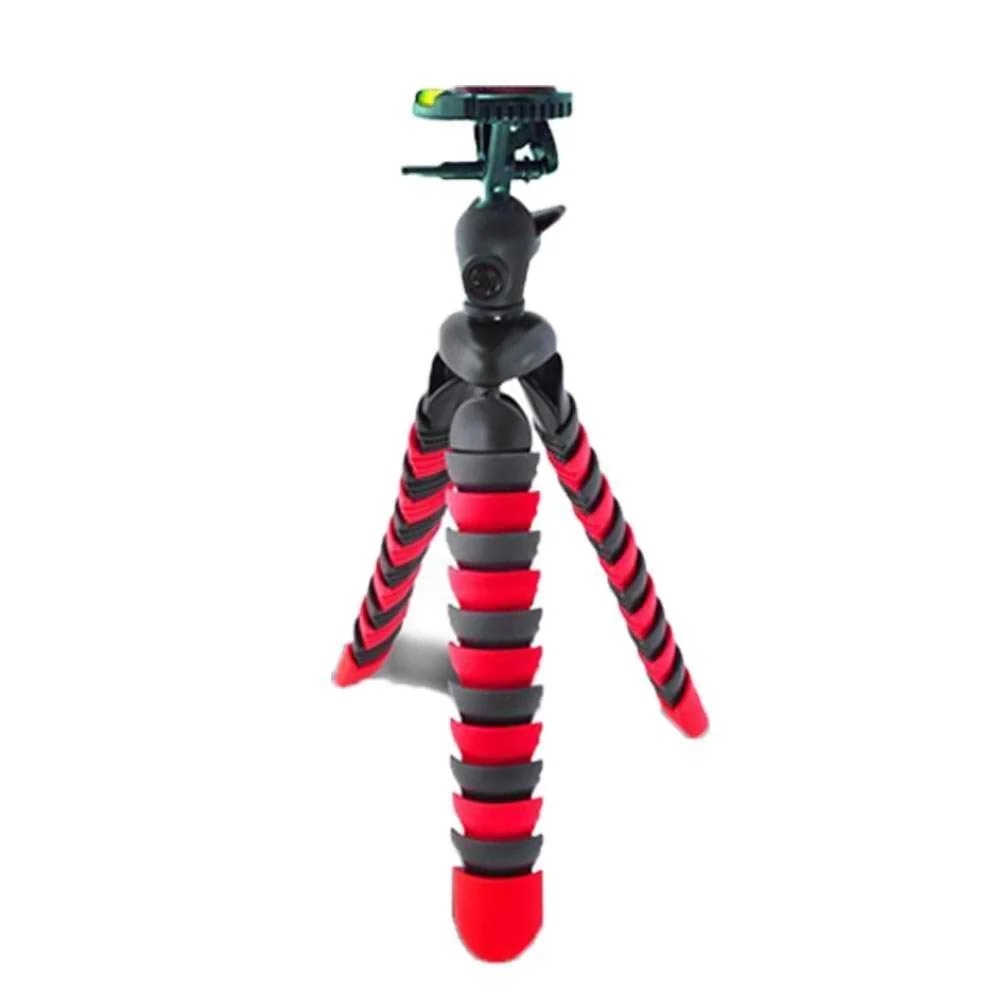 Vivitar 7” Flexible Red and Black Spider Tripod